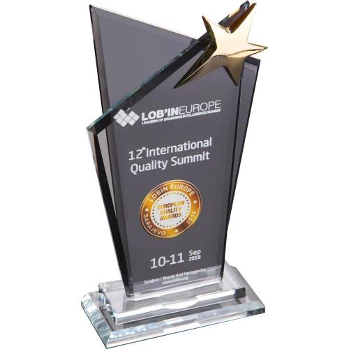 Kristal Plaket ( 14 x 26 cm )