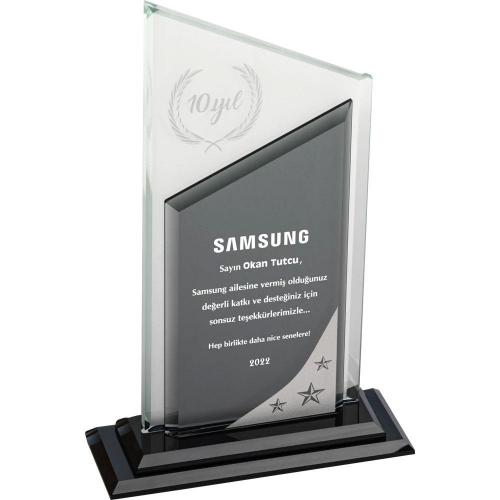 Kristal Plaket ( 15 x 25 cm )