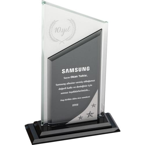 Kristal Plaket ( 15 x 25 cm )