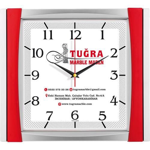 Plastik Duvar Saati ( 32,5 x 36,5 cm )