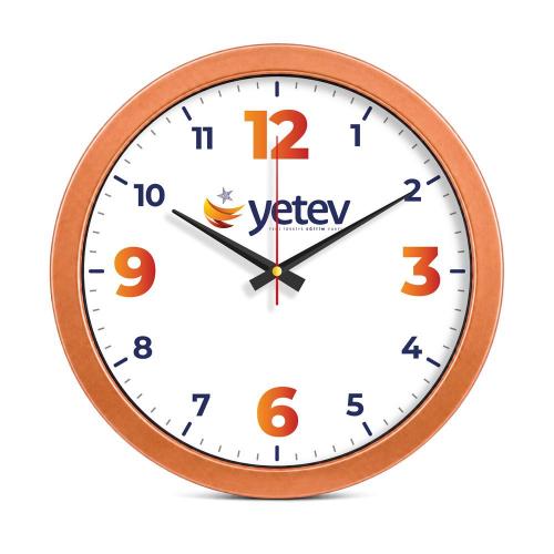 Metalize Duvar Saati ( Ø 30 cm )