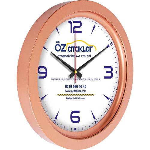 Metalize Duvar Saati ( Ø 40 cm )