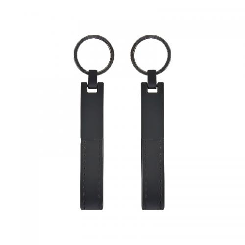 Çift Taraflı Metal Suni̇ Deri̇ Anahtarlık