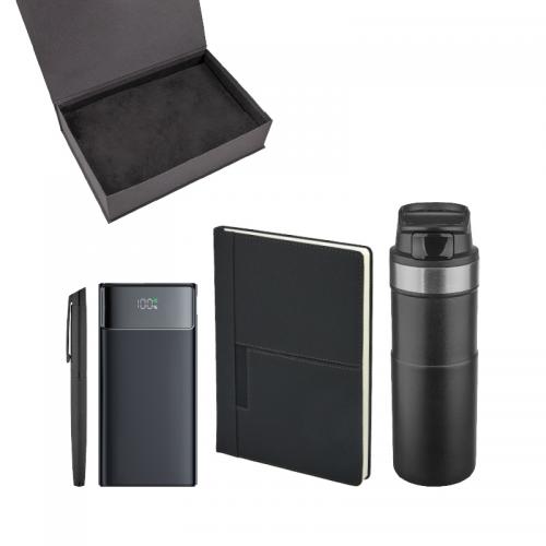 Kalem & Defter & Powerbank & Termos Set